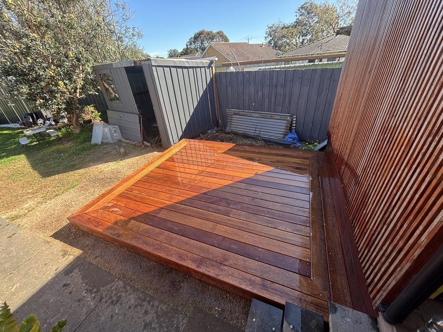 A deck built by MC Constructions in Melbourne